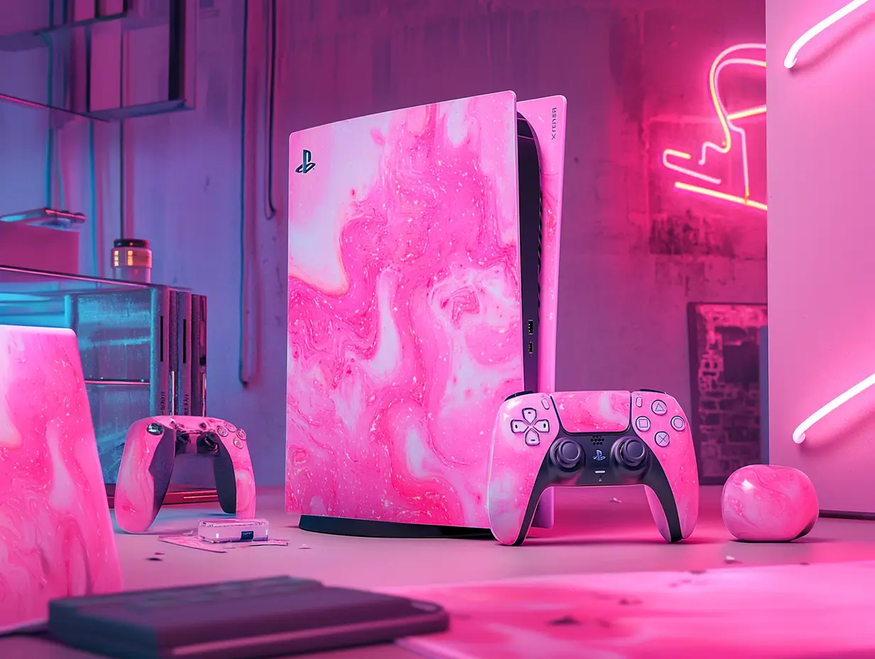 Pourquoi une PS5 rose fluo avec des flammes est peut-être une bonne idée ?